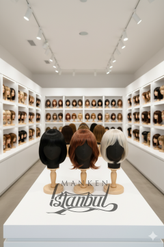 Bayan kumaş kaplı kafa mankeni-Aksesuar Mankeni