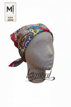 Bayan kumaş kaplı Monica kafa mankeni-Aksesuar Mankeni