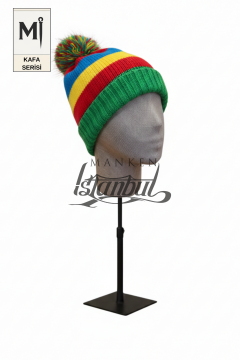 Bayan kumaş kaplı Monica kafa mankeni-Aksesuar Mankeni