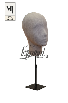 Bayan kumaş kaplı Monica kafa mankeni-Aksesuar Mankeni