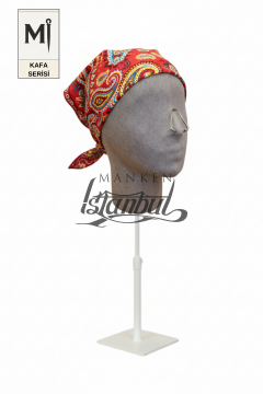 Bayan kumaş kaplı Monica kafa mankeni-Aksesuar Mankeni