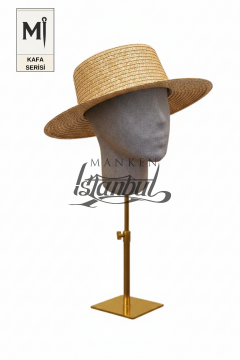 Bayan kumaş kaplı Monica kafa mankeni-Aksesuar Mankeni