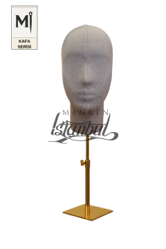 Bayan kumaş kaplı Monica kafa mankeni-Aksesuar Mankeni