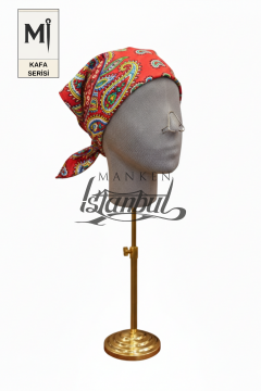Bayan kumaş kaplı Monica kafa mankeni-Aksesuar Mankeni