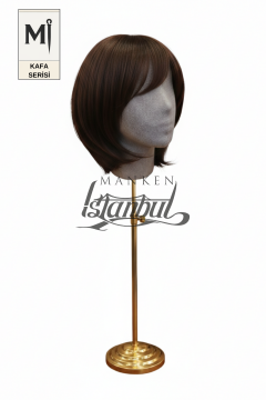Bayan kumaş kaplı Monica kafa mankeni-Aksesuar Mankeni