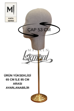 Bayan kumaş kaplı Monica kafa mankeni-Aksesuar Mankeni