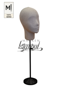 Bayan kumaş kaplı Monica kafa mankeni-Aksesuar Mankeni
