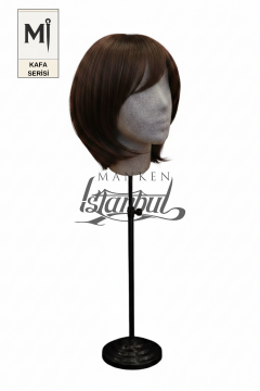 Bayan kumaş kaplı Monica kafa mankeni-Aksesuar Mankeni