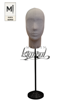 Bayan kumaş kaplı Monica kafa mankeni-Aksesuar Mankeni