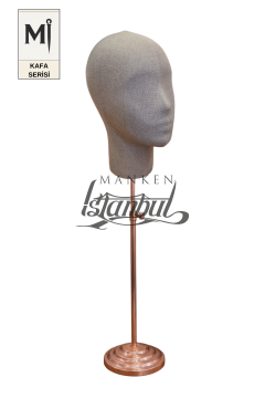 Bayan kumaş kaplı Monica kafa mankeni-Aksesuar Mankeni