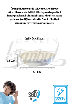 360° Elektrikli Döner Stantlı Vitrin Mankeni Terzi Mankeni
