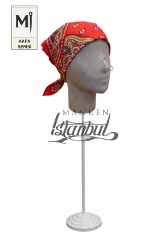 Bayan kumaş kaplı Monica kafa mankeni-Aksesuar Mankeni