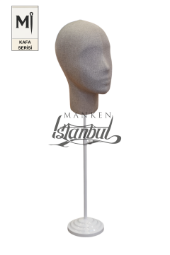 Bayan kumaş kaplı Monica kafa mankeni-Aksesuar Mankeni