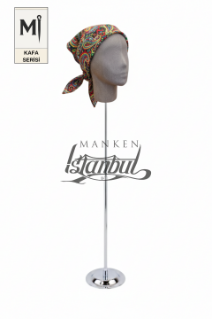 Bayan kumaş kaplı Monica kafa mankeni-Aksesuar Mankeni