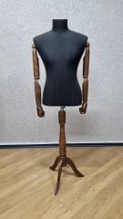 Ahşap kollu terzi mankeni vitrin mankeni