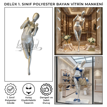 Delüx 1. Sınıf İç Çamaşırı Bikini Mayo Bayan Vitrin Mankeni