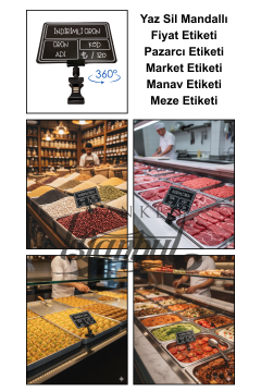 Fiyat Etiketi Pazarcı Etiketi Market Etiketi Manav Etiketi