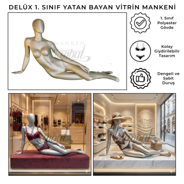 Delüx 1. Sınıf İç Çamaşırı Bikini Mayo Bayan Vitrin Mankeni