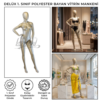 Delüx 1. Sınıf İç Çamaşırı Bikini Mayo Bayan Vitrin Mankeni