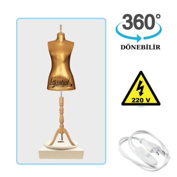 Döner Standlı Bayan Terzi Mankeni Vitrin Mankeni