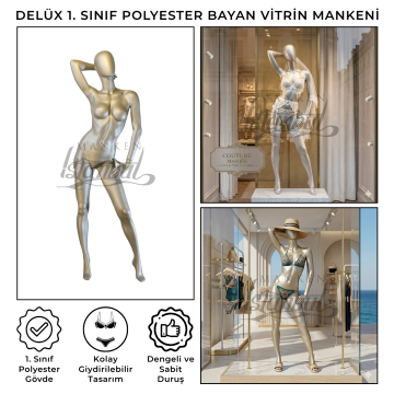 Delüx 1. Sınıf İç Çamaşırı Bikini Mayo Bayan Vitrin Mankeni