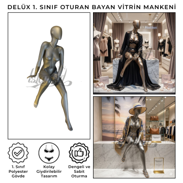 Delüx 1. Sınıf İç Çamaşırı Bikini Mayo Bayan Vitrin Mankeni
