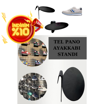 Tel Panoya Geçme Plastik Ayakkabı Standı.