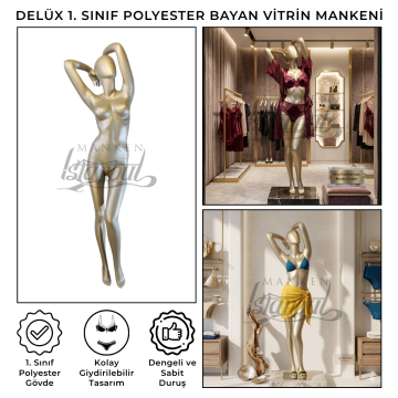 Delüx 1. Sınıf İç Çamaşırı Bikini Mayo Bayan Vitrin Mankeni