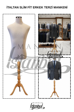 İtalyan Kalıp Slim Fit Erkek Terzi Mankeni
