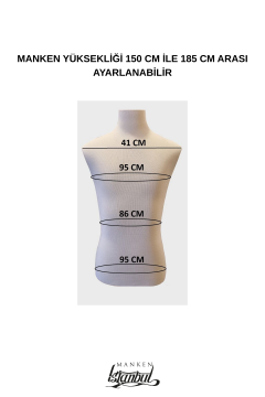 İtalyan Kalıp Slim Fit Erkek Terzi Mankeni
