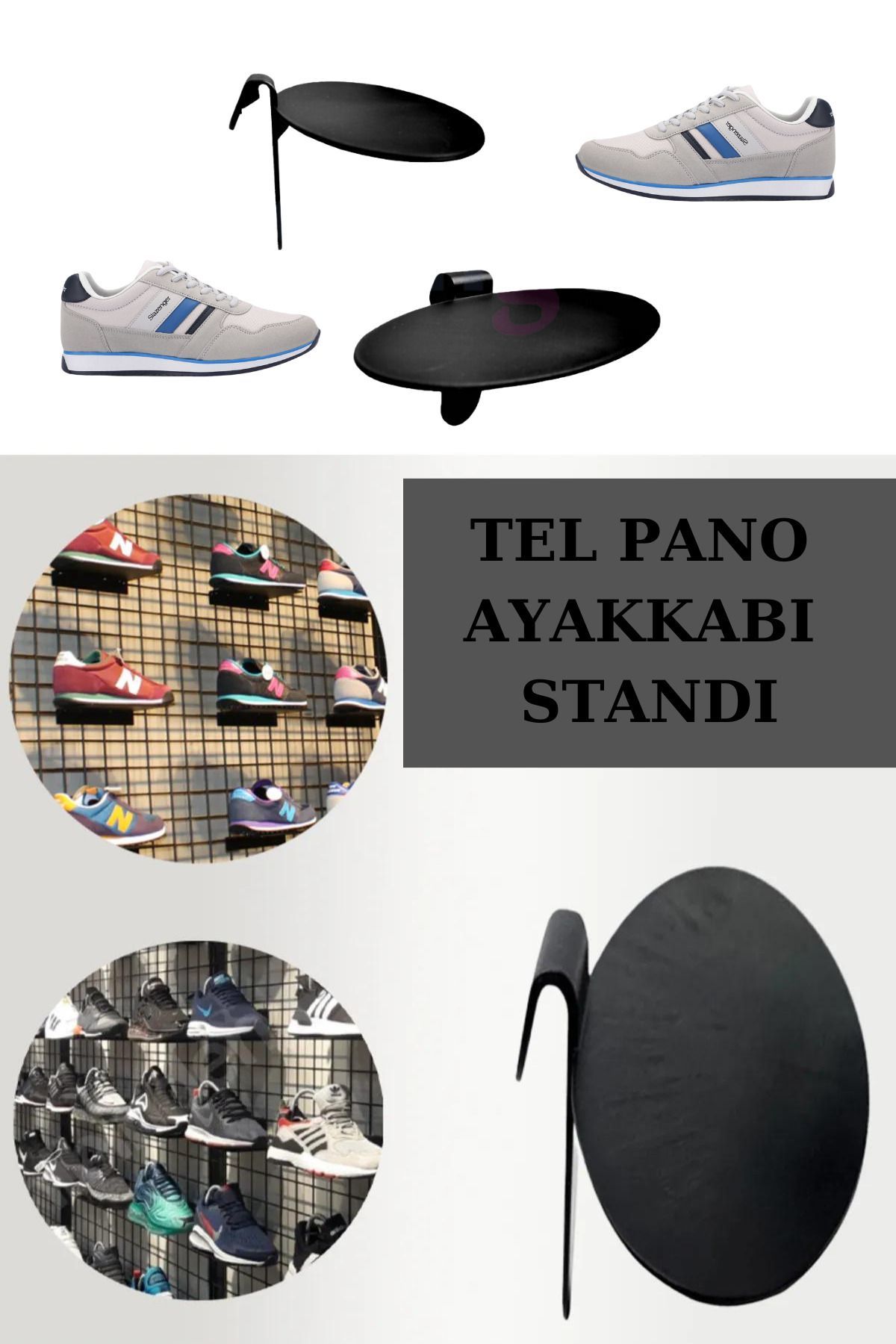 Tel Panoya Geçme Plastik Ayakkabı Standı.