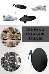 Tel Panoya Geçme Plastik Ayakkabı Standı.