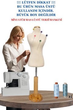 Okullar İçin 1/2 50 Eşel Terzi Mankeni Prova Mankeni