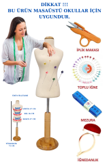 Dikiş Setli 1/2 50 Eşel Terzi Mankeni Prova Mankeni Dikiş Mankeni