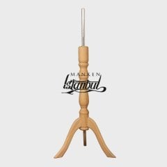 Tel Kafalı Ahşap Kollu Terzi Mankeni Vitrin Mankeni