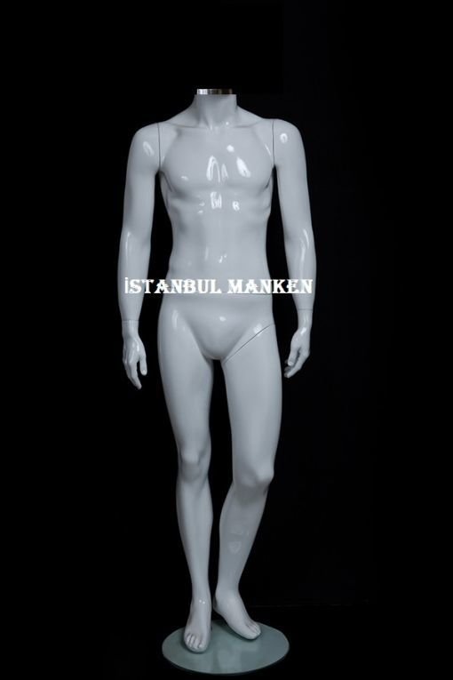 Kafasız erkek vitrin mankeni, vitrin mankenleri