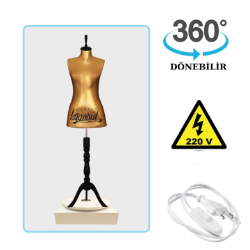 Döner Standlı Bayan Terzi Mankeni Vitrin Mankeni