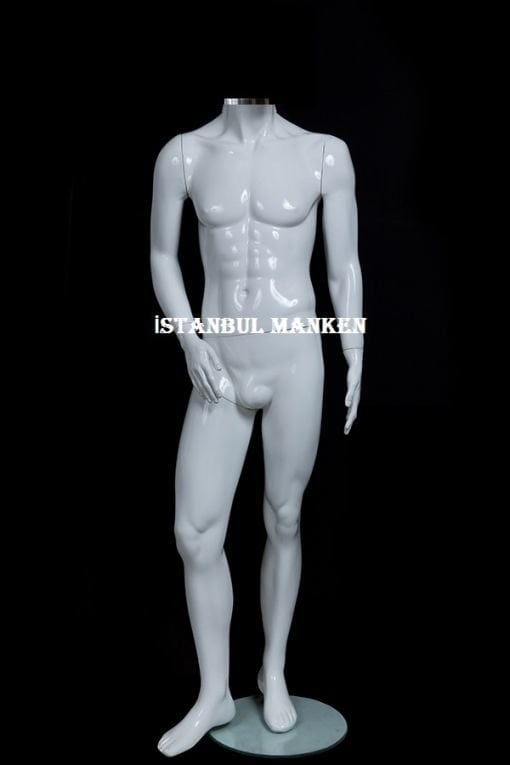 Kafasız erkek vitrin mankeni, vitrin mankenleri