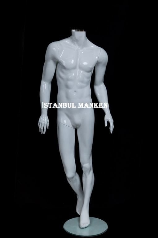 Kafasız erkek vitrin mankeni, vitrin mankenleri