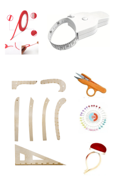 Okulları İçin 1/2 Eşel Terzi Mankeni Seti - 15 parça