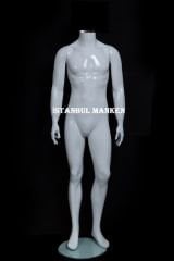 Kafasız erkek vitrin mankeni, vitrin mankenleri