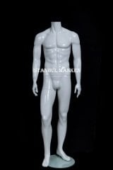 Kafasız erkek vitrin mankeni, vitrin mankenleri