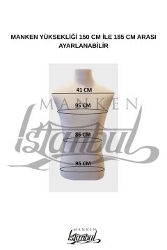 İtalyan Kalıp Slim Fit Erkek Terzi Mankeni