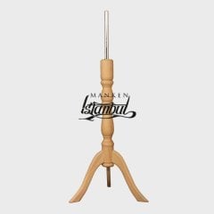 Erkek Tel Kafalı Ahşap Kollu Terzi Mankeni Vitrin Mankeni