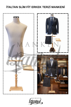 İtalyan Kalıp Slim Fit Erkek Terzi Mankeni