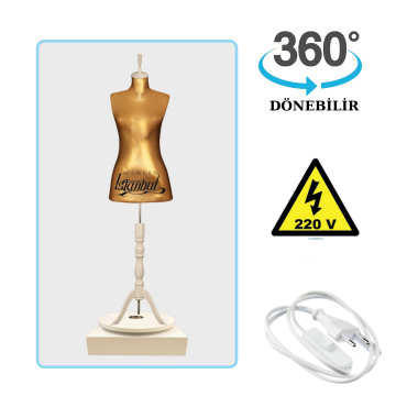 Döner Standlı Bayan Terzi Mankeni Vitrin Mankeni