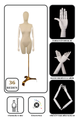 Gold Ayaklı Terzi Mankeni Vitrin Mankeni Prova Mankeni