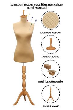 Ten Rengi İğne Batabilen Terzi Mankeni 34-46 42 beden