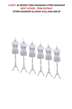 TOPTAN- ÇOK AL AZ ÖDE - 2 ADET - 36 Beden - Vitrin Mankeni - İğne Batmaz 6 Adet