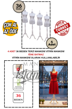 TOPTAN- ÇOK AL AZ ÖDE - 2 ADET - 36 Beden - Vitrin Mankeni - İğne Batmaz 4 ADET